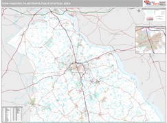 York-Hanover Metro Area Digital Map Premium Style